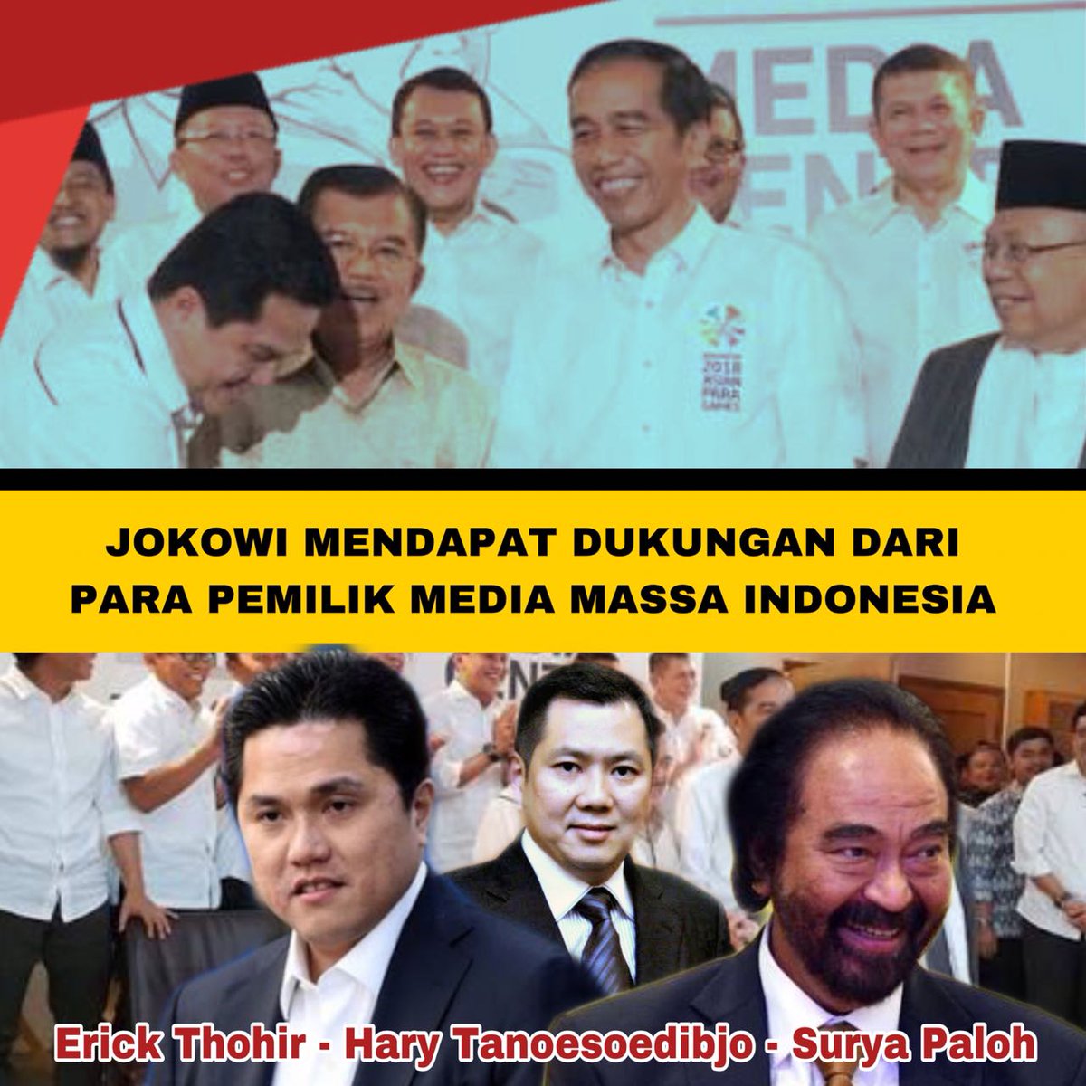 Tiga Bos Media di Kubu Jokowi Rugikan Masyarakat? Begini Analisanya