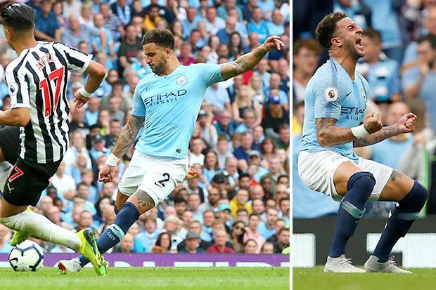 Tendangan Roket Kyle Walker Buahkan Hasil Manchester City Kalahkan Newcastle