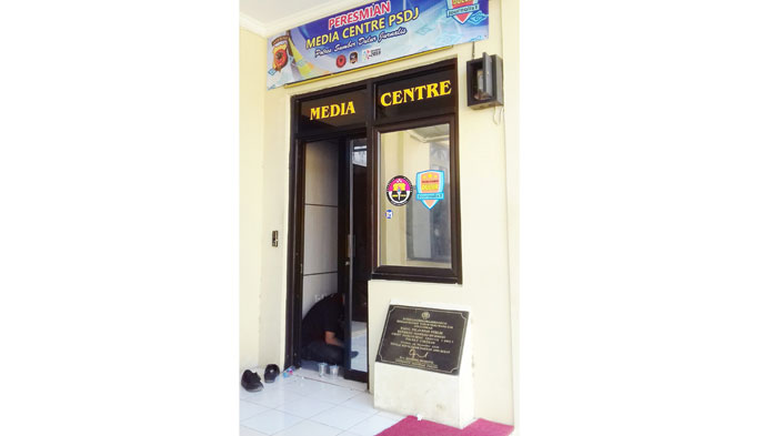 Media Centre PSDJ di Mapolres Cirebon Kabupaten Diresmikan
