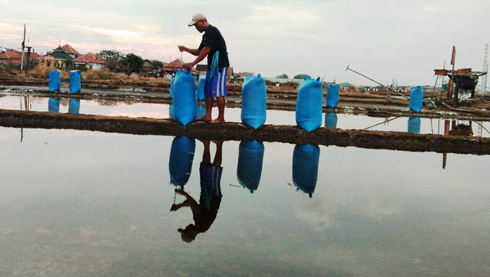 Di Bawah 50 Persen, Petambak Garam Gunakan Geomembrane