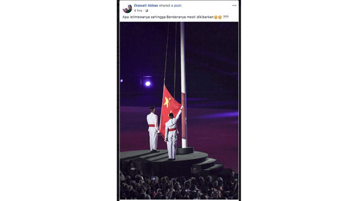 Nyinyir Bendera Tiongkok di Penutupan Asian Games