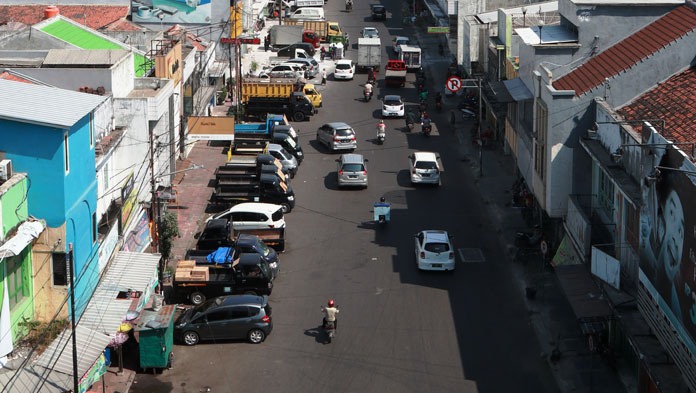 Vegetasi Jalan Darurat Penghijauan, Pencemaran Debu di Atas Ambang Batas