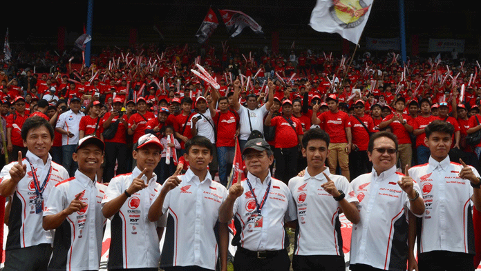 Bikers Jawa Barat Dukung Pembalap AHRT di ARRC Sentul