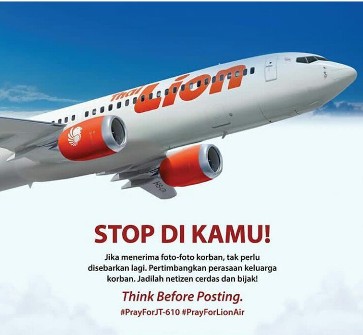 Beredar Video Foto Hoax Sebut Detik-Detik Penumpang Lion Air JT 610, BNPB Beri Klarifikasi