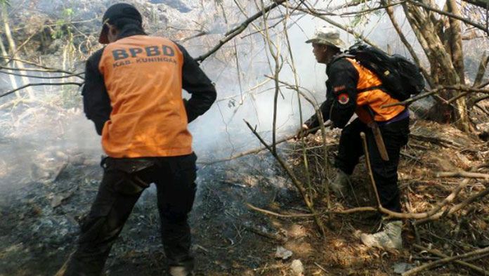 Gawat! Kebakaran Hutan di Gunung Ciremai Makin Meluas