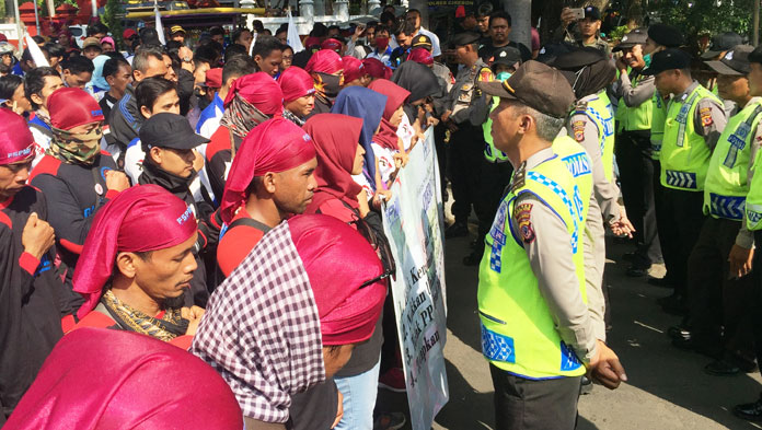 Buruh Kabupaten Cirebon Tolak Angka Kenaikan UMK