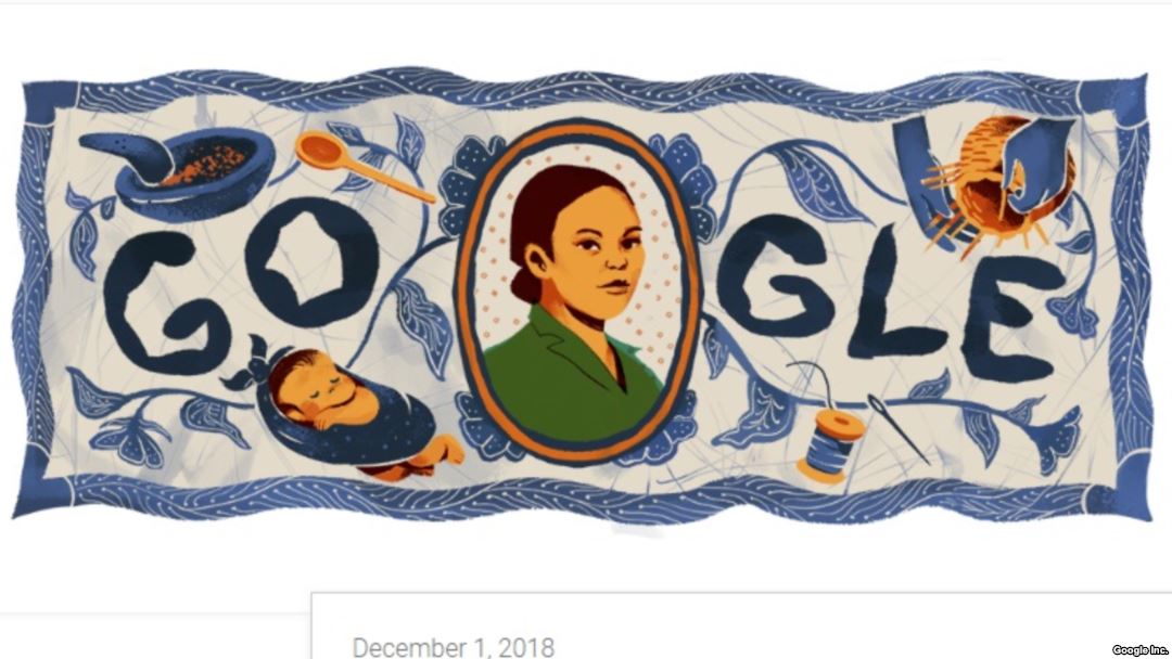 1 Desember 2018, Doodle Google Peringati Maria Walanda Maramis