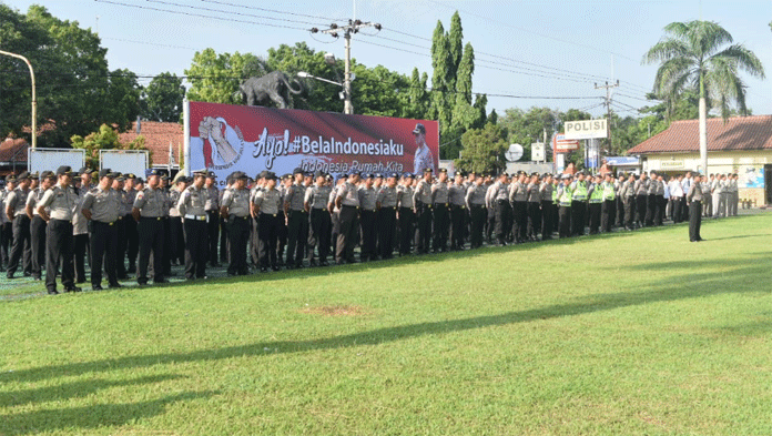 Polres Cirebon Gelar Apel Bela Negara