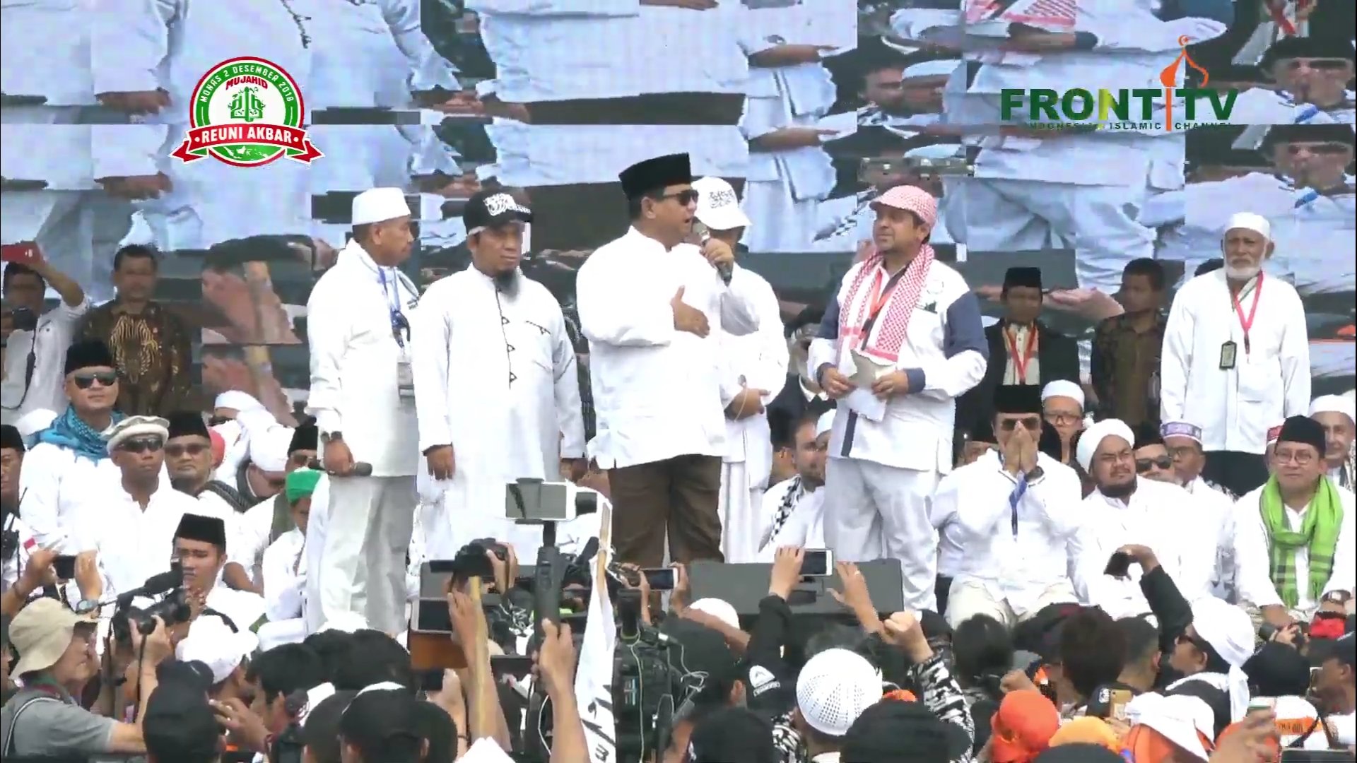 Hadir Reuni Akbar 212, Prabowo: Saya Tidak Boleh Kampanye, Saya Hanya Ingin Ucapkan Terima Kasih