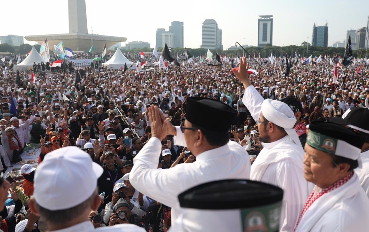 Begini Pidato Lengkap Prabowo dalam Reuni Akbar 212