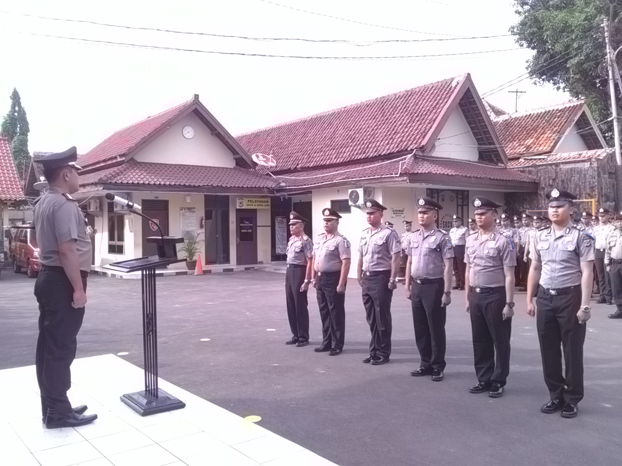 Akhir Tahun, 71 Anggota Polres Ciko Naik Pangkat