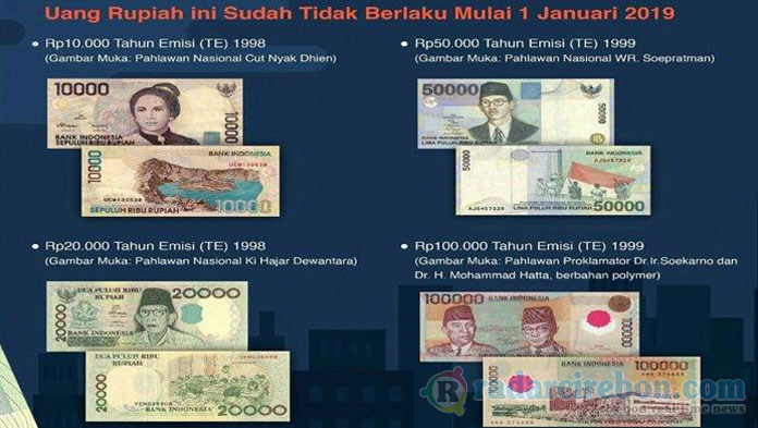 4 Uang Rupiah Lama Dicabut, Batas Penukaran Hingga 30 Desember 2018