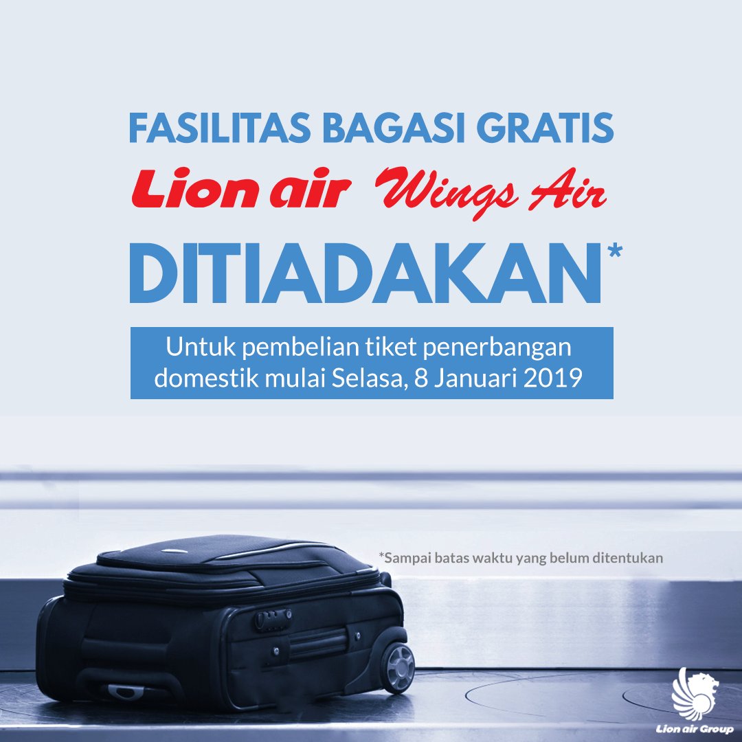 Kemenhub Restui Bagasi Berbayar Lion Air dan Wings Air