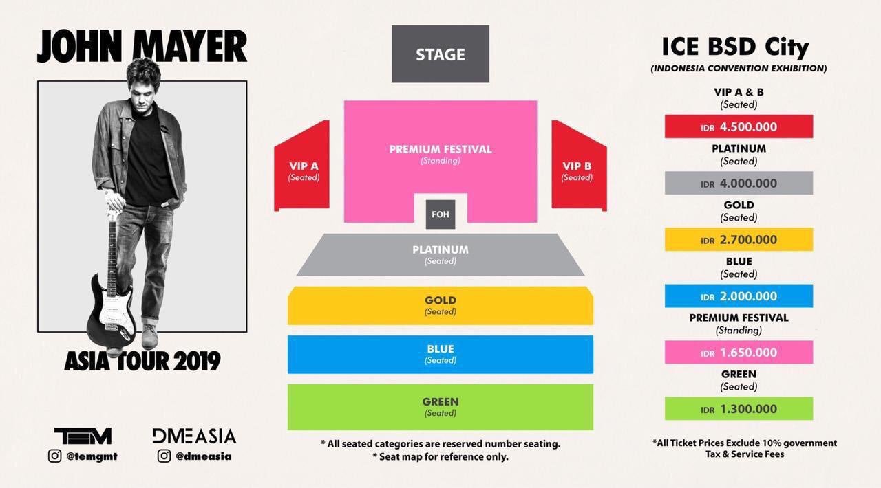 Konser John Mayer Jakarta: Berikut Jadwal, Harga Tiket, dan Cara Belinya