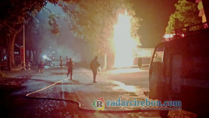 Bocor, Selokan SPBU Ciawigebang Kuningan Terbakar