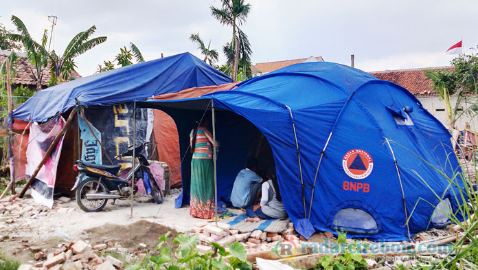 Imbas Musibah Puting Beliung, Empat Kepala Keluarga Huni Satu Tenda Darurat