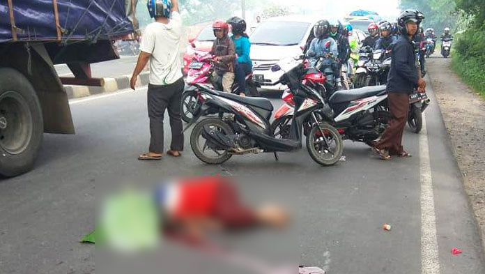 Awal Tahun 2019, Satu Pemotor Tewas Kecelakaan di Jalur Pantura Arjawinagun