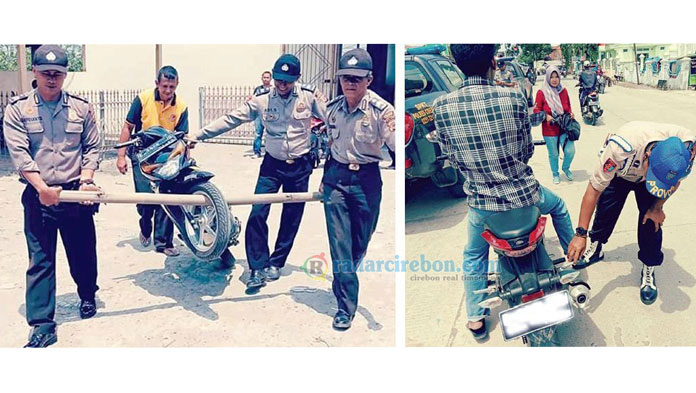 Polisi Sweeping Knalpot Bising ke Desa Panguragan Kulon dan Wetan