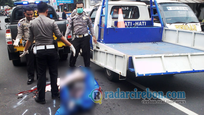 Tragis, Warga Cibingbin Tewas Terlindas Bus