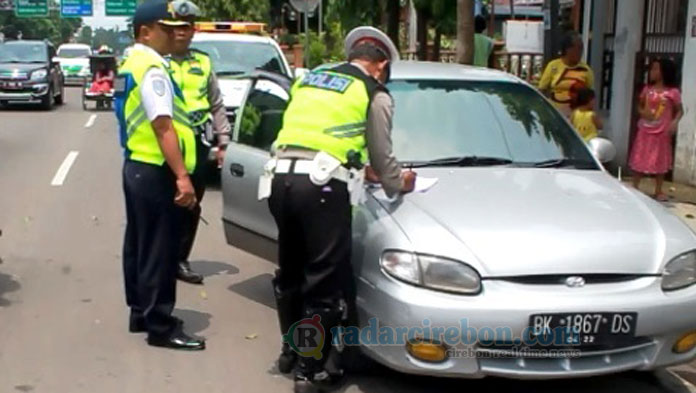 Tiap Hari 9 Kendaraan Kena Tilang Petugas di Kawasan Tertib Lalin