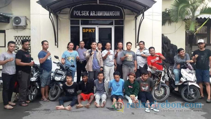 Polsek Arjawinangun Tangkap Enam Pencuri Motor Langsung Viral di Medsos