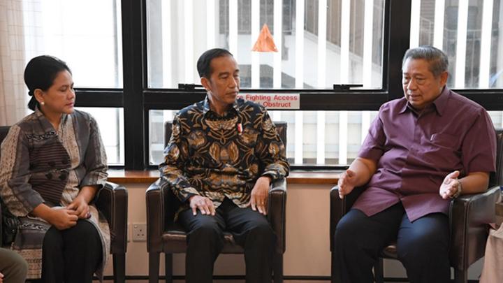 Jokowi Jenguk Ani Yudhoyono, SBY Ucapkan Terima Kasih