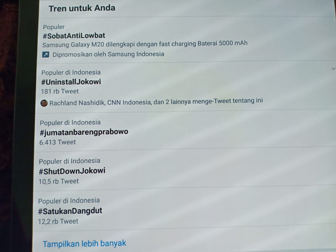 #UninstallJokowi Buntuti #UninstallBukalapak Trending Twitter