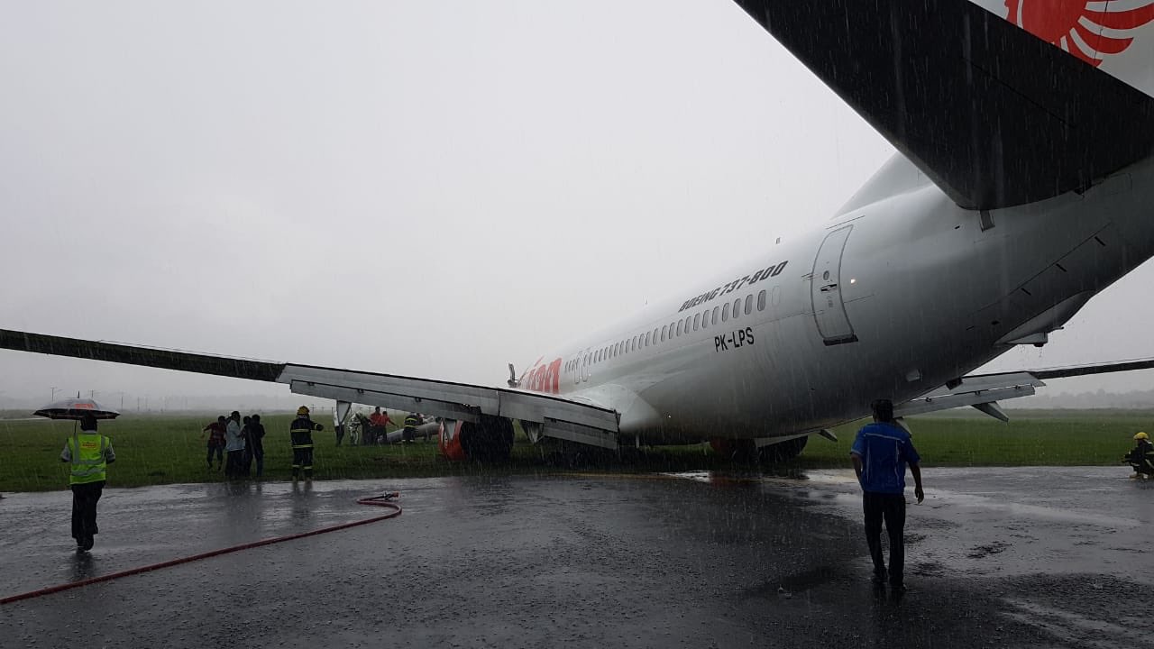 Insiden Pesawat Lion Air JT-714 Tergelincir di Pontianak, Tak Ada Korban