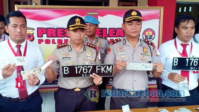 Sindikat Pemalsu STNK Digulung Polres Majalengka