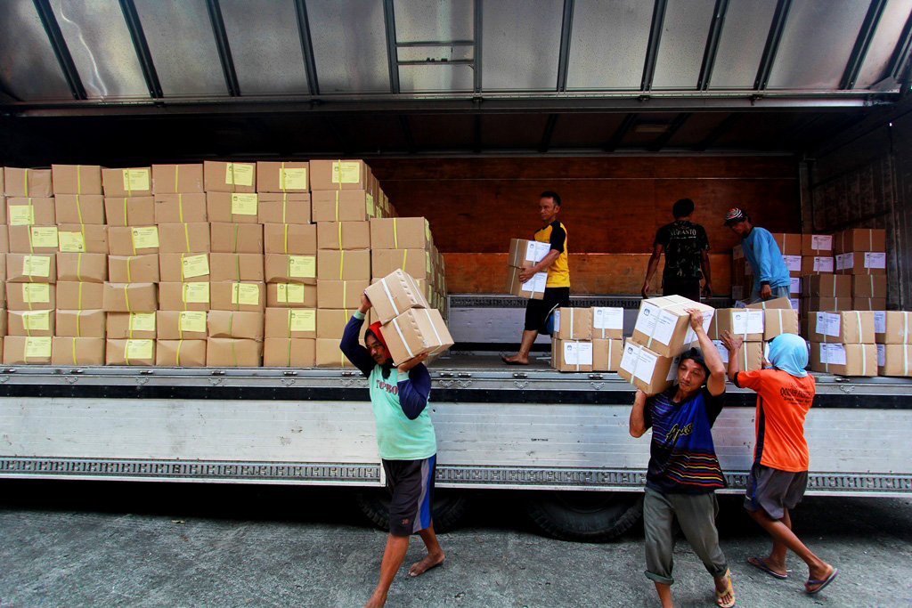 Surat Suara Pemilu Baru Tiba Sebagian, KPU Segera Lakukan Penyortiran dan Pelipatan