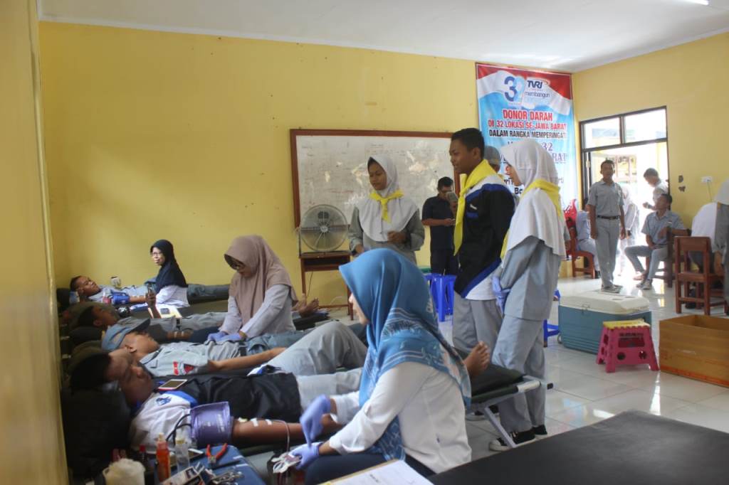 SMKN 8 Indramayu Gelar Donor Darah