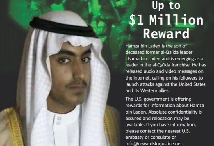 Sayembara Rp14 Milyar untuk Informasi putra Osama bin Laden, Hamza