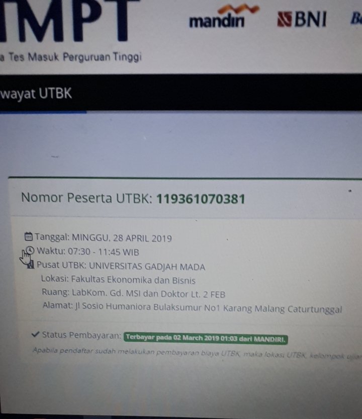 Begini Penjelasan Lembaga Tes Masuk Perguruan Tinggi (LTMPT) Terkait Pendaftaran dan Pembayaran UTBK SBMPTN 20