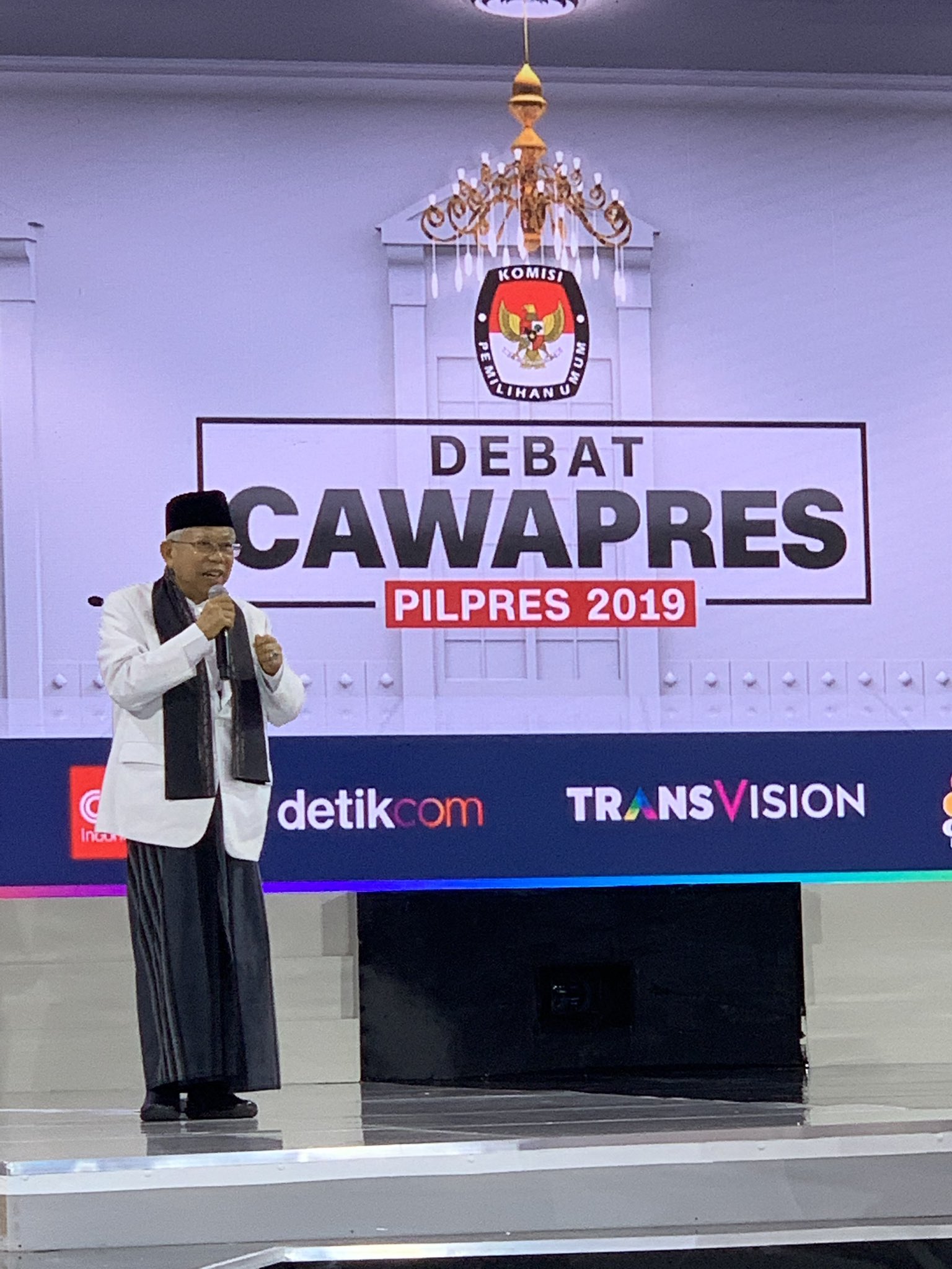 Debat Cawapres: Ma’ruf Amin Revitalisasi SMK, Politeknik, Akademisi disamakan dengan Dunia Kerja