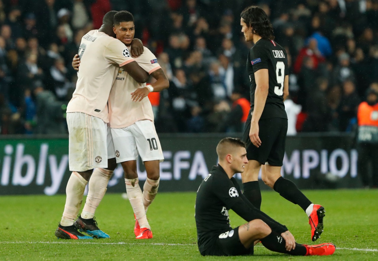 Unggul Gol Tandang, United Singkirkan PSG di Liga Champions