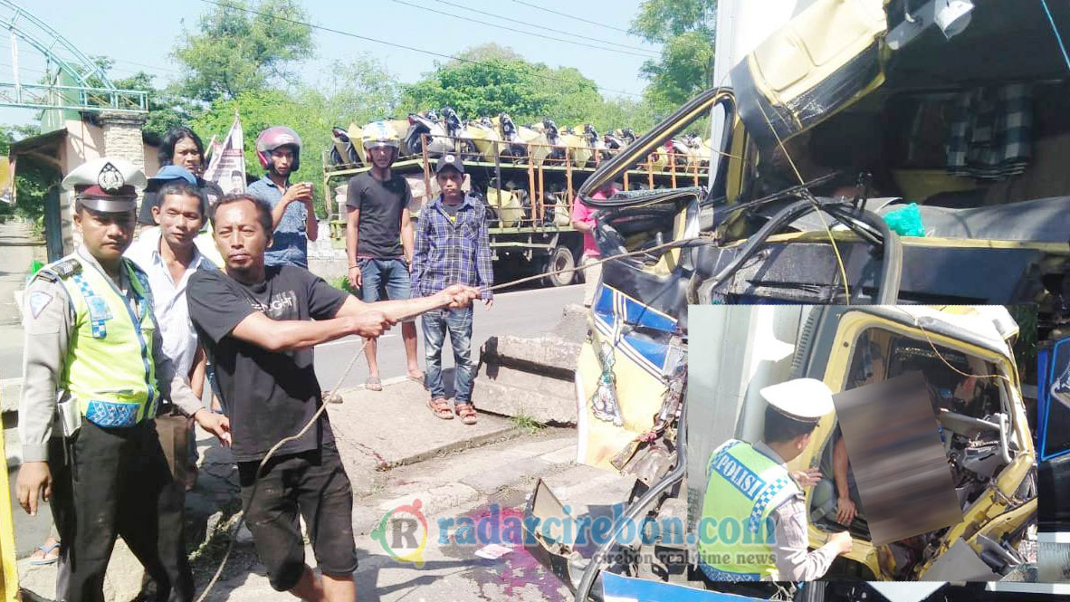 Truk Hajar Truk, Warga Kondangsari Tewas Tergencet