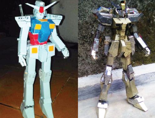 Casmita dan Action Figure Buatan Sendiri, Pakai Bahan Seng dan Kaleng Biskuit, Jadilah Gundam