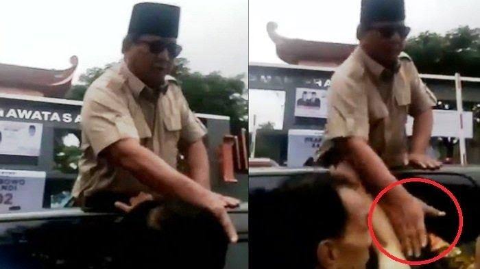 Viral Video Prabowo Tampak Marah Peringatkan Seseorang Berbaju Batik, Begini Faktanya