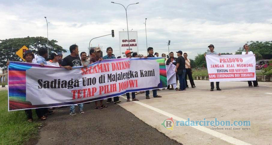 Warga Majalengka Tolak Kedatangan Cawapres Sandiaga Uno