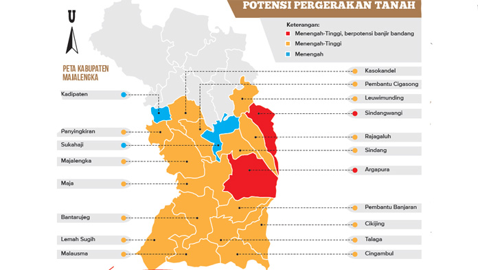 19 Kecamatan di Majalengka Rawan Pergerakan Tanah