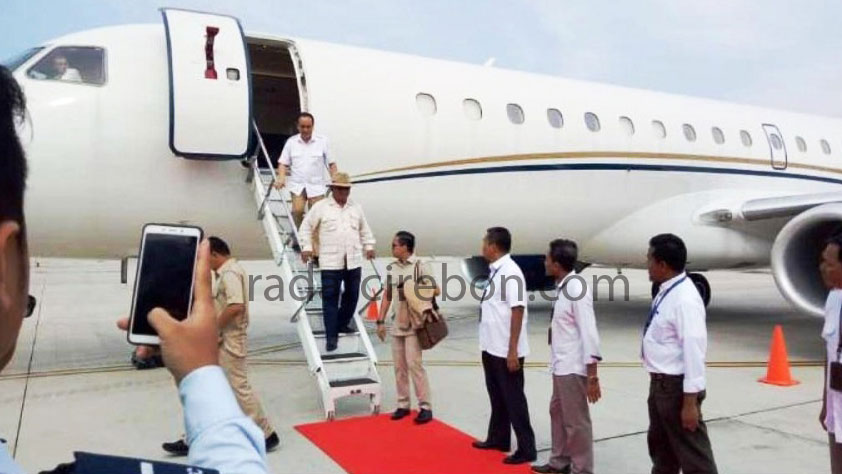 Sebelum ke Ciamis, Prabowo Sempat Transit di BIJB