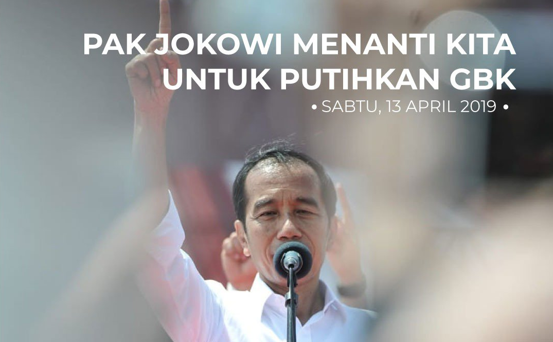 Kampanye Akbar “Putih Bersatu” Joko Widodo-Ma’ruf Amin di GBK