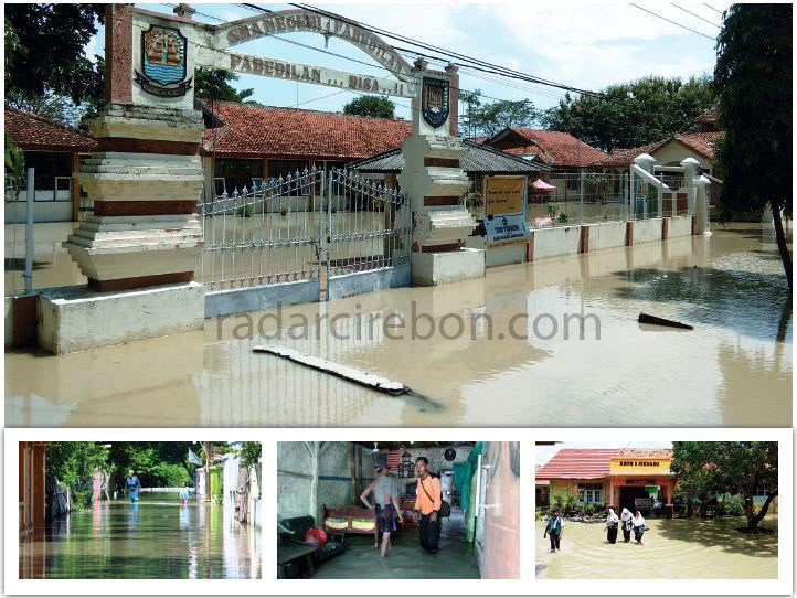 Banjir Masih Menerjang Kabupaten Cirebon dan Indramayu, Sekolah Libur