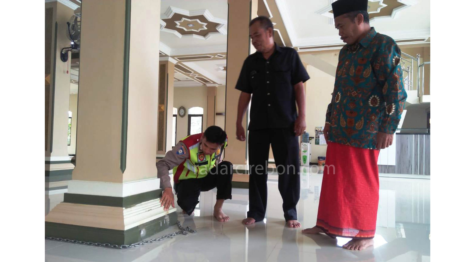 Maling Gasak Kotak Amal Masjid, Hanya Sisa Rantainya Saja