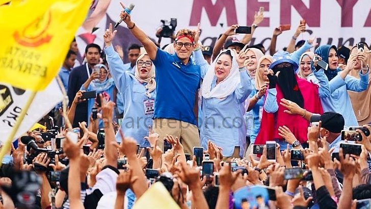 Sandiaga Uno Kampanye di Gunungkidul