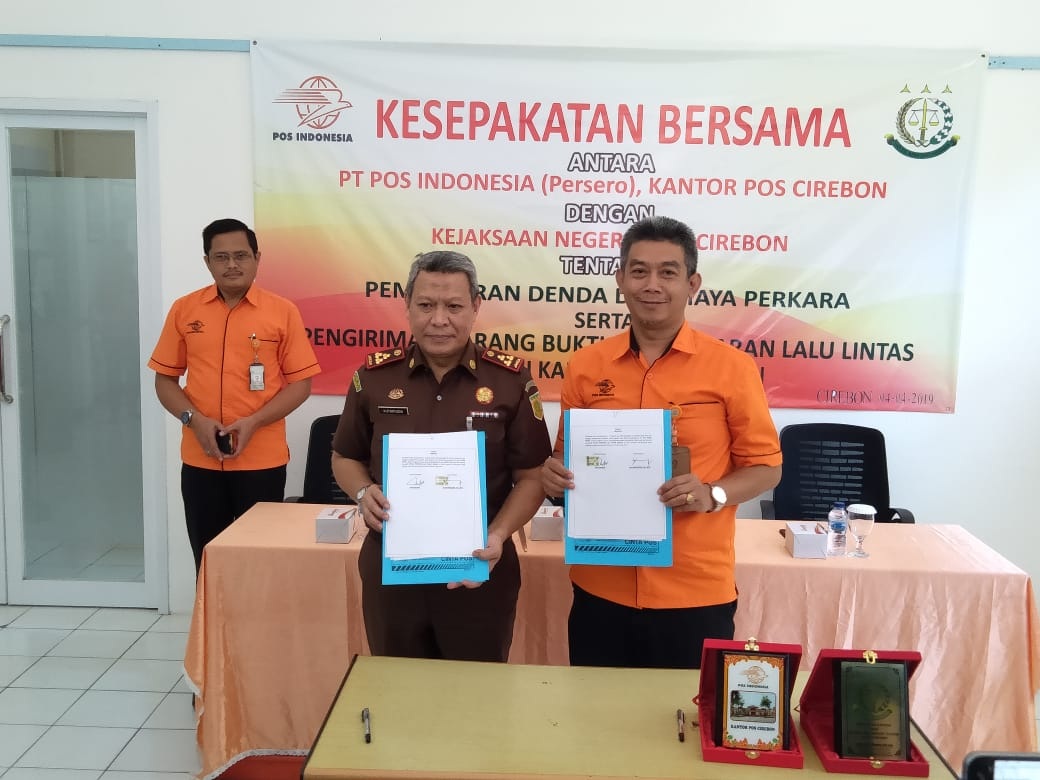 Kini, Bayar Denda Tilang Bisa di Kantor Pos Kejaksaan Negeri Cirebon dan PT Pos Jalin Kerja Sama
