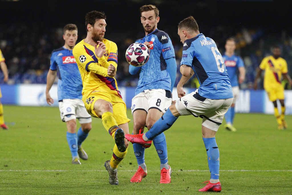 Hasil Liga Champions: Barcelona vs Napoli Skor 1-1