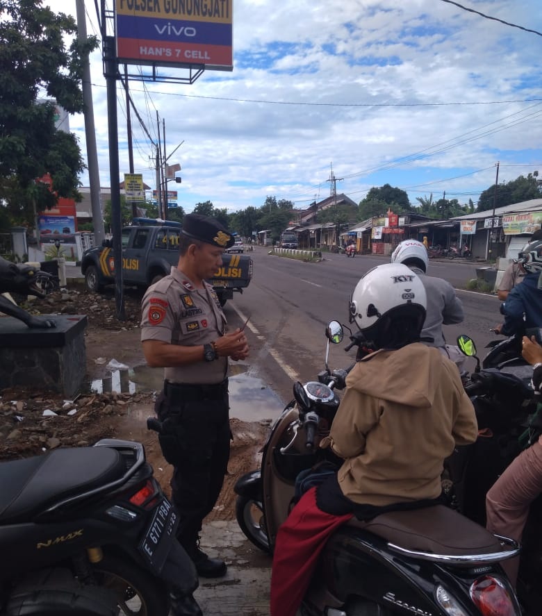 Belasan Pengendara Ditilang, Motor Bodong Diamankan