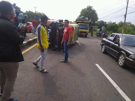 Elf Terguling di Pangenan, Seorang Penumpang Tewas