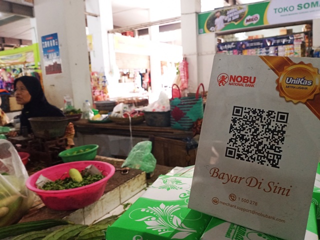 Pasar Gunung Sari Pelopor Nontunai di Indonesia